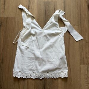 Ted Baker Daynaa Bow Shoulder Embroidered Top